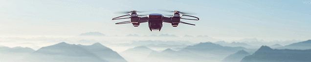 Drone with Mountin Background