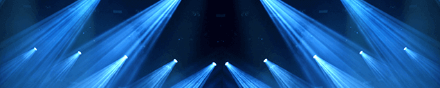 Blue stage lighting